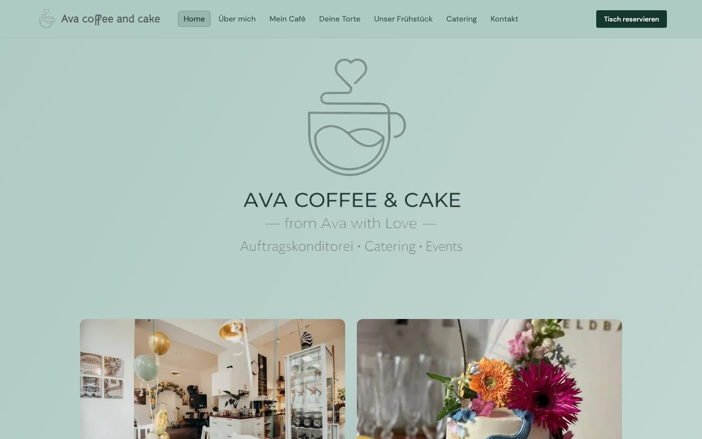 Ava coffee and cake