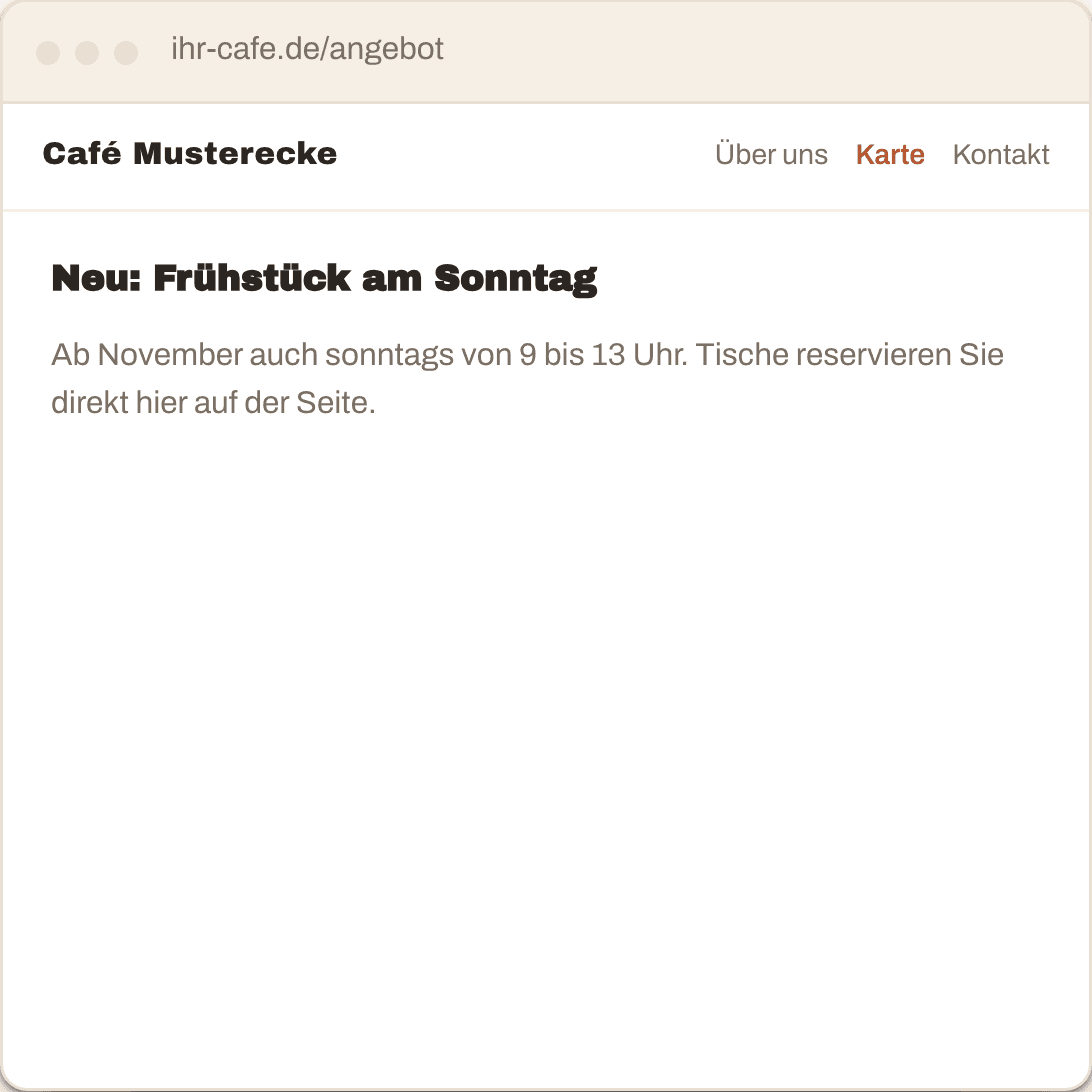 Was Ihre Gäste sehen